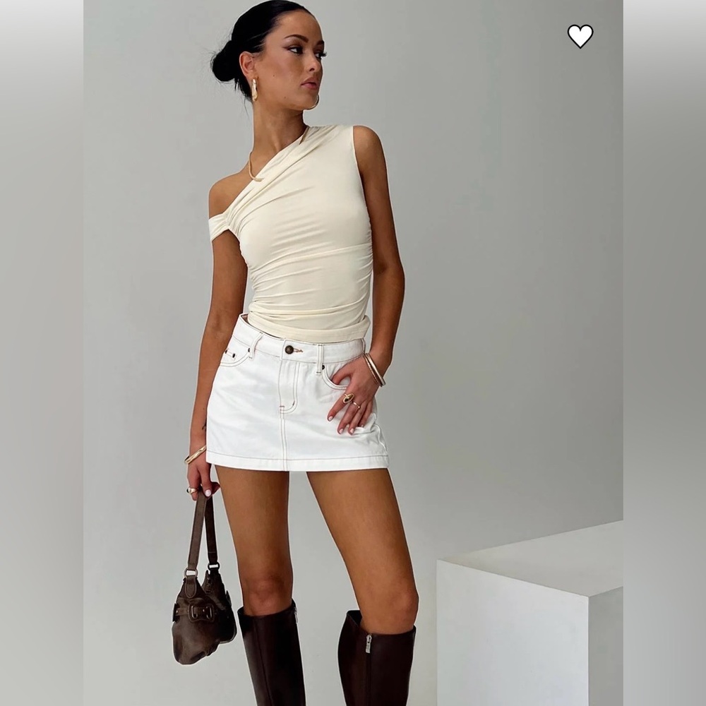 Nicolina Low Rise Denim Mini Skirt Still in bag NWTS